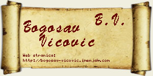Bogosav Vićović vizit kartica